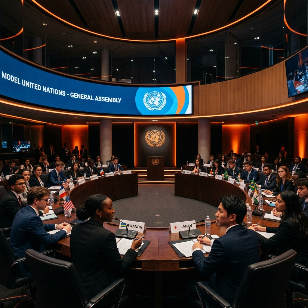 Students in Model United Nations